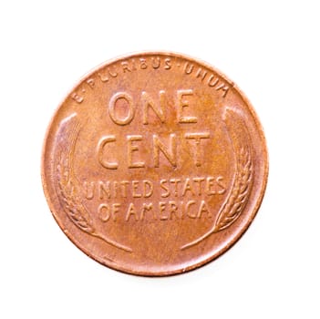 American coin photographed close-up