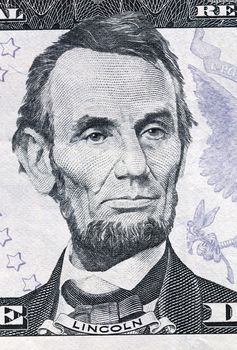 paper us dollars, photographed in close-up