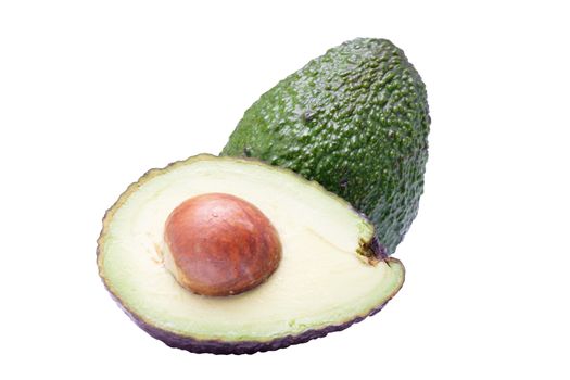 Avocado isolated on white background.