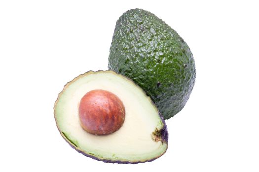 Avocado isolated on white background.