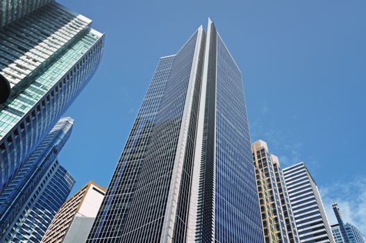 Office buildings in Makati , the business disctrict of Metro Manila