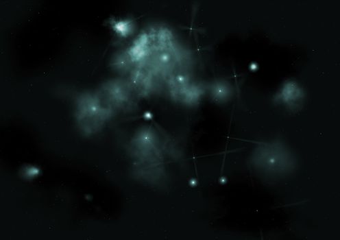 Small part of an infinite star field of space in the Universe. "Elements of this image furnished by NASA".