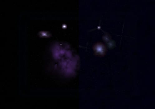 Small part of an infinite star field of space in the Universe. Elements of this image furnished by NASA.