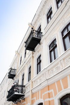  part of the ancient building located in the city of Grodno, Belarus