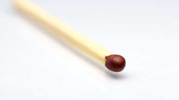 Match Close Up on White Background fading away.