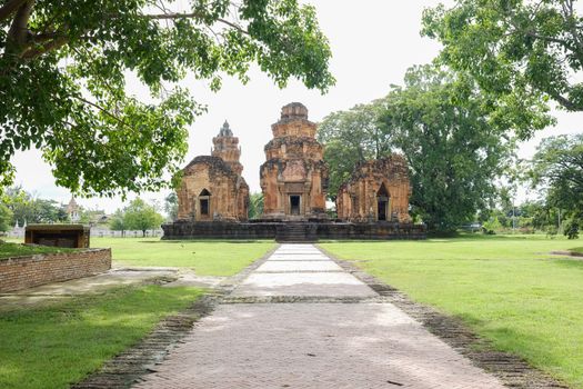 Castle rock temple in sikhoraphum, surin, thailand called "Prasat Sikhoraphum"