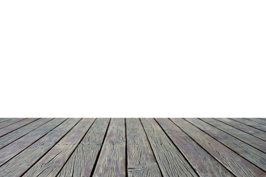 wooden floor isolated on white background