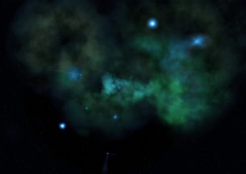 Small part of an infinite star field of space in the Universe. "Elements of this image furnished by NASA".