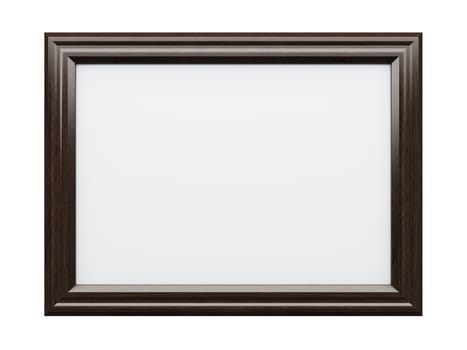 Realistic picture frame isolated on white background, Perfect for your presentations.