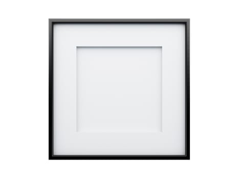 Realistic picture frame isolated on white background, Perfect for your presentations.