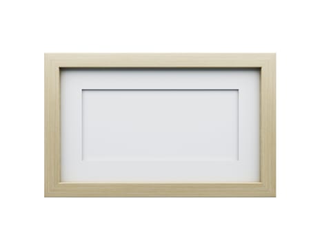 Realistic picture frame isolated on white background, Perfect for your presentations.