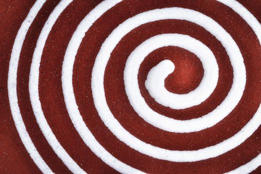abstract background or texture white spiral on clay pottery ceramics