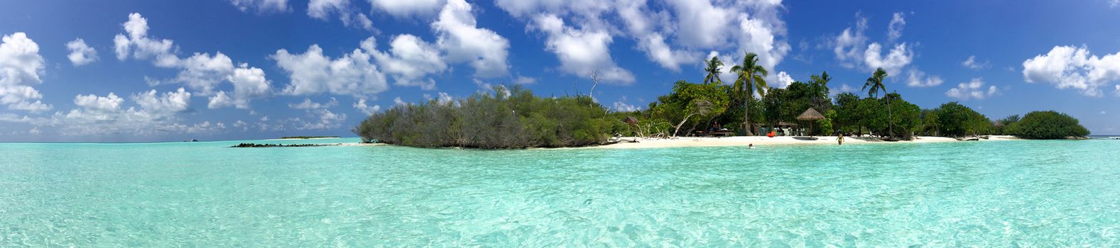 Beautiful panoramic view of Rasdhoo Island, Maldives-