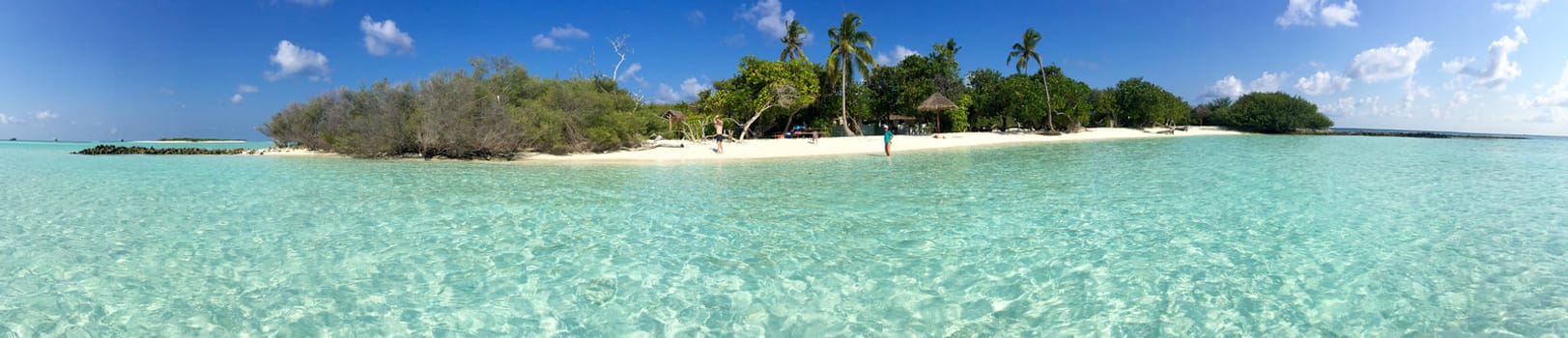 Beautiful panoramic view of Rasdhoo Island, Maldives-