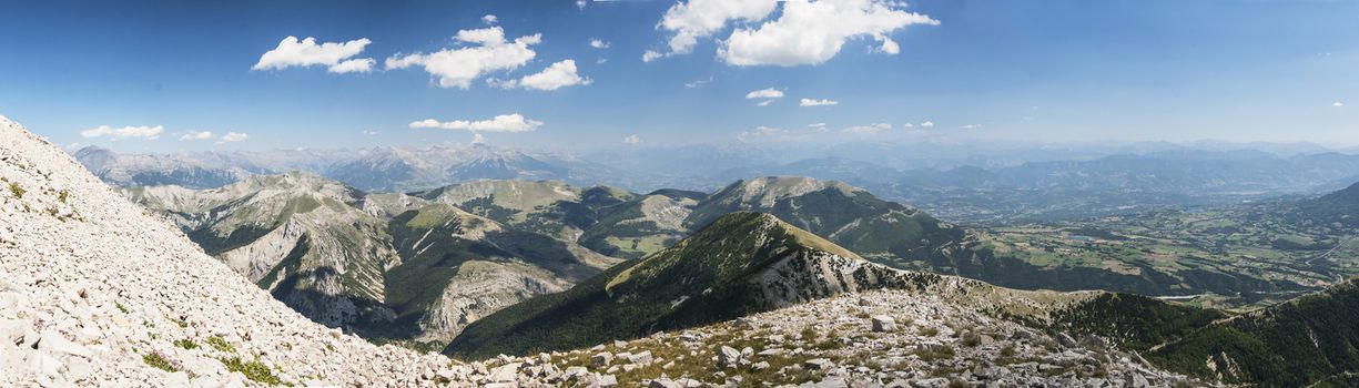 Panoramatic view of Hautes Alpes France

