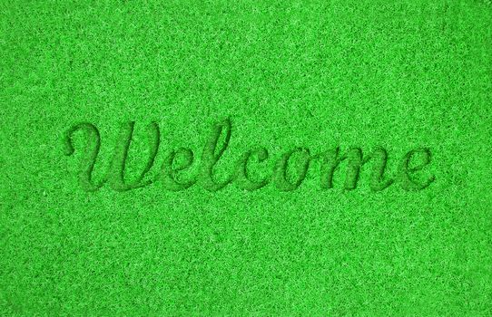 Welcome mat background