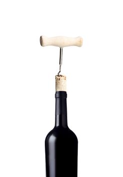 Opening bottle of wine