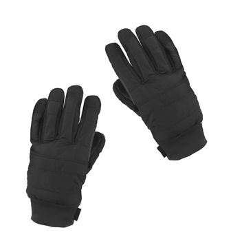 studio photo of black winter gloves
