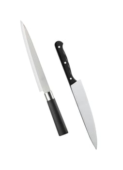 isolated knife on white background