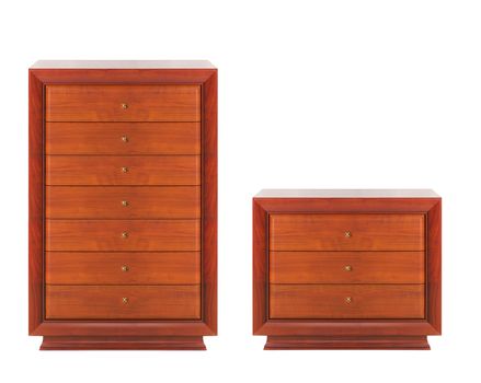 Wooden dressers isolated