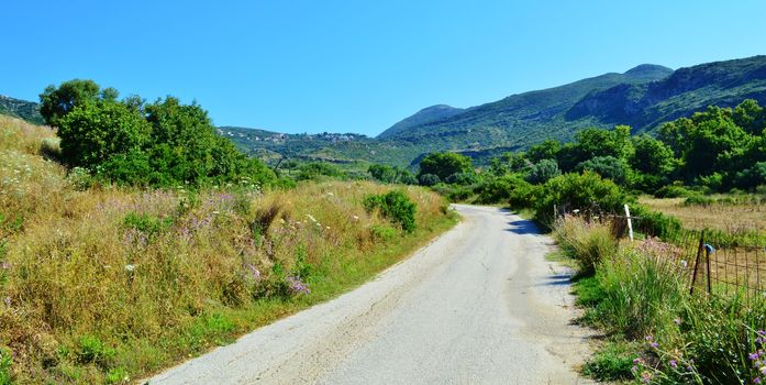 An image of Greek countryside close to Katelios, on the beautiful Island of Kefalonia.
