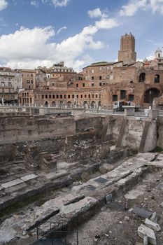 Ancient Trajan's market in Rome