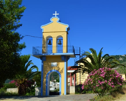 A Church photographed close to katelios, on the the beautiful Greek island of kefalonia.
