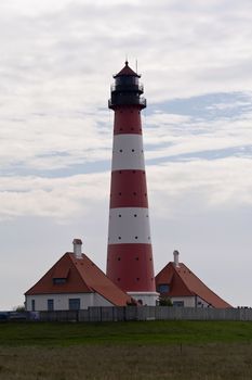 Lighthouse Westerheversand in Westerhever, Germany