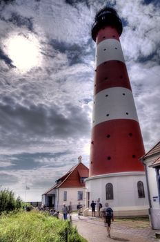 Lighthouse Westerheversand in Westerhever, Germany