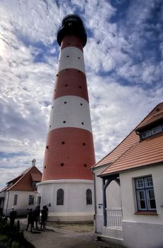 Lighthouse Westerheversand in Westerhever, Germany