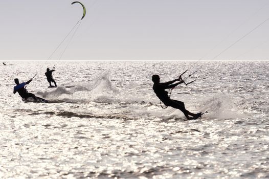 Kitesurfer in St. Peter-Ording, Germany