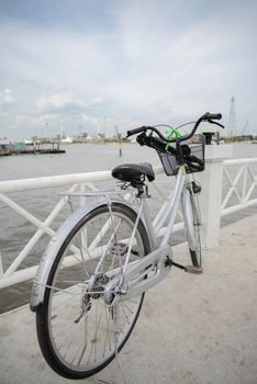 Bicycle at riverside