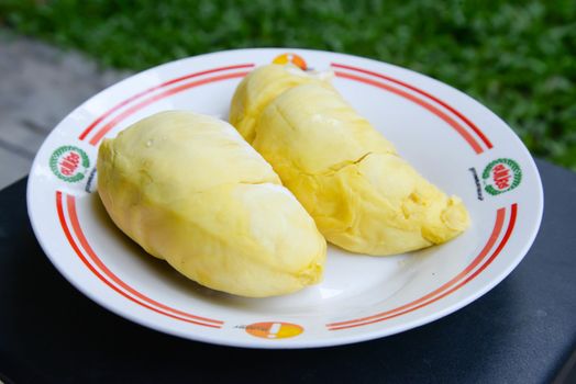 Durian in plate