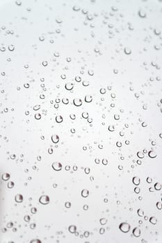 Water drops on the window. Abstract background. Shallow DOF.