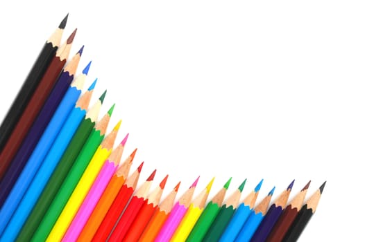 Abstract background from color pencils