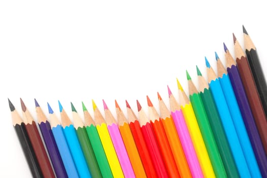 Abstract background from color pencils