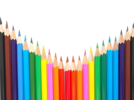 Abstract background from color pencils