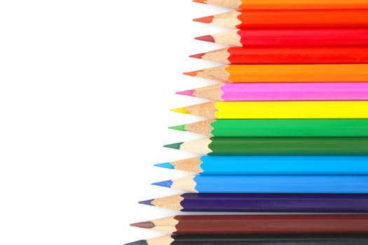 Abstract background from color pencils