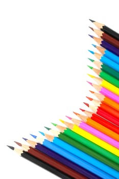 Abstract background from color pencils