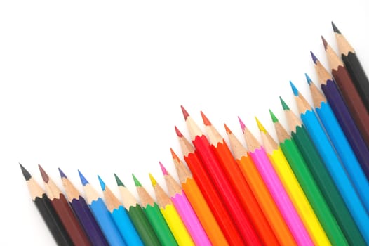 Abstract background from color pencils