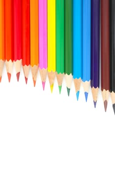 Abstract background from color pencils