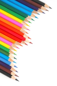 Abstract background from color pencils