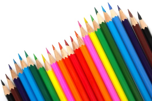 Abstract background from color pencils