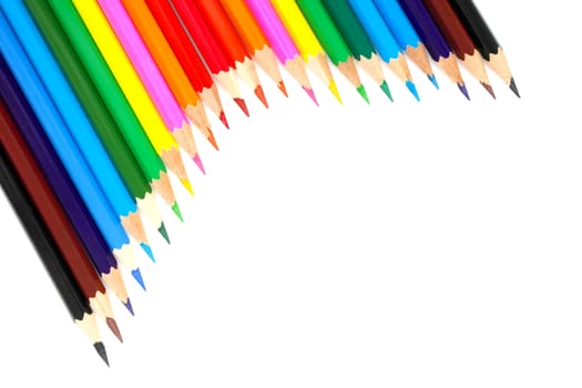 Abstract background from color pencils