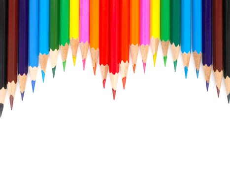 Abstract background from color pencils