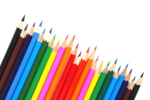 Abstract background from color pencils