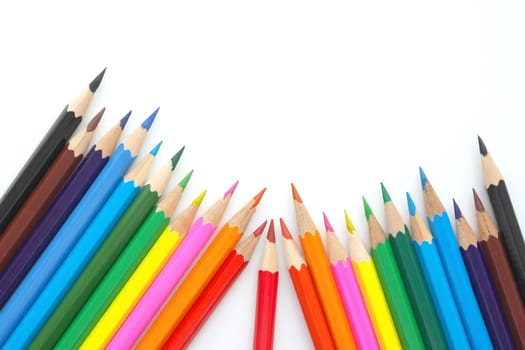 Abstract background from color pencils