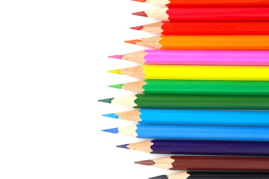 Abstract background from color pencils