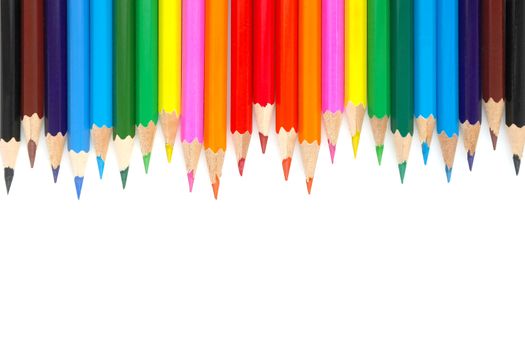 Abstract background from color pencils
