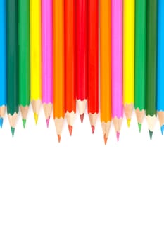 Abstract background from color pencils